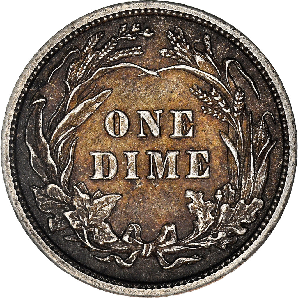 Coin, United States, Barber Dime, Dime, 1908, Philadelphia, EF(40-45), Silver