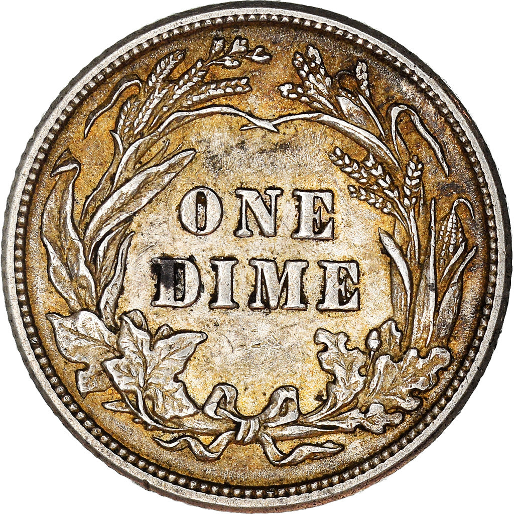 Coin, United States, Barber Dime, Dime, 1916, Philadelphia, EF(40-45), Silver