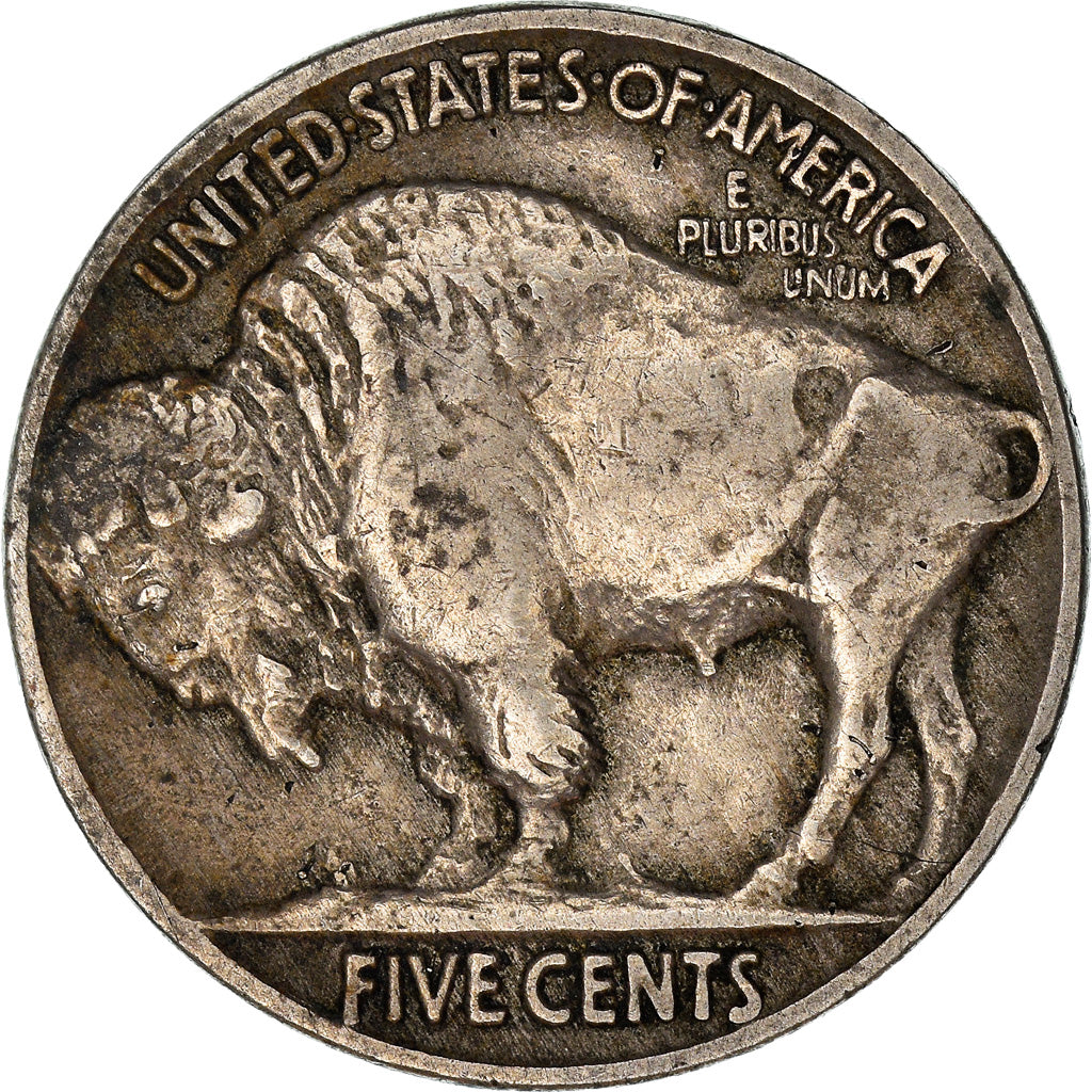 Moeda, Estados Unidos da América, Buffalo Nickel, 5 Cents, 1914, Philadelphia