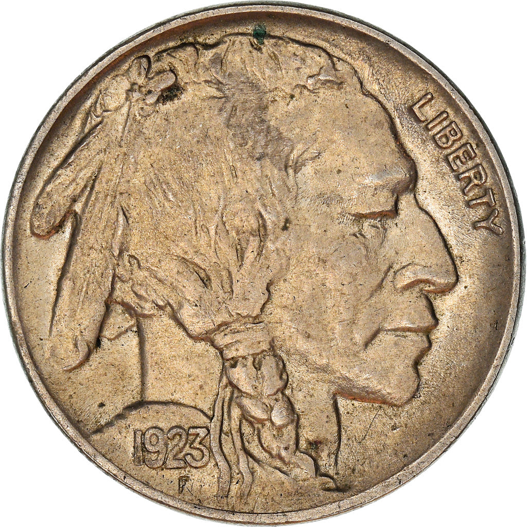 Coin, United States, Buffalo Nickel, 5 Cents, 1923, Philadelphia, AU(50-53)