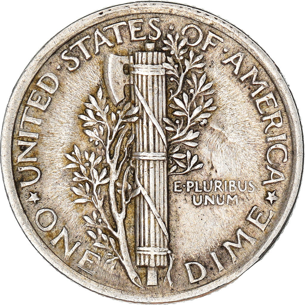 Moneta, Stati Uniti, Mercury Dime, Dime, 1921, Philadelphia, SPL-, Argento
