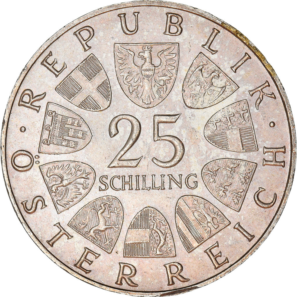 Coin, Austria, Marie-Thérèse, 25 Schilling, 1967, AU(50-53), Silver, KM:2901