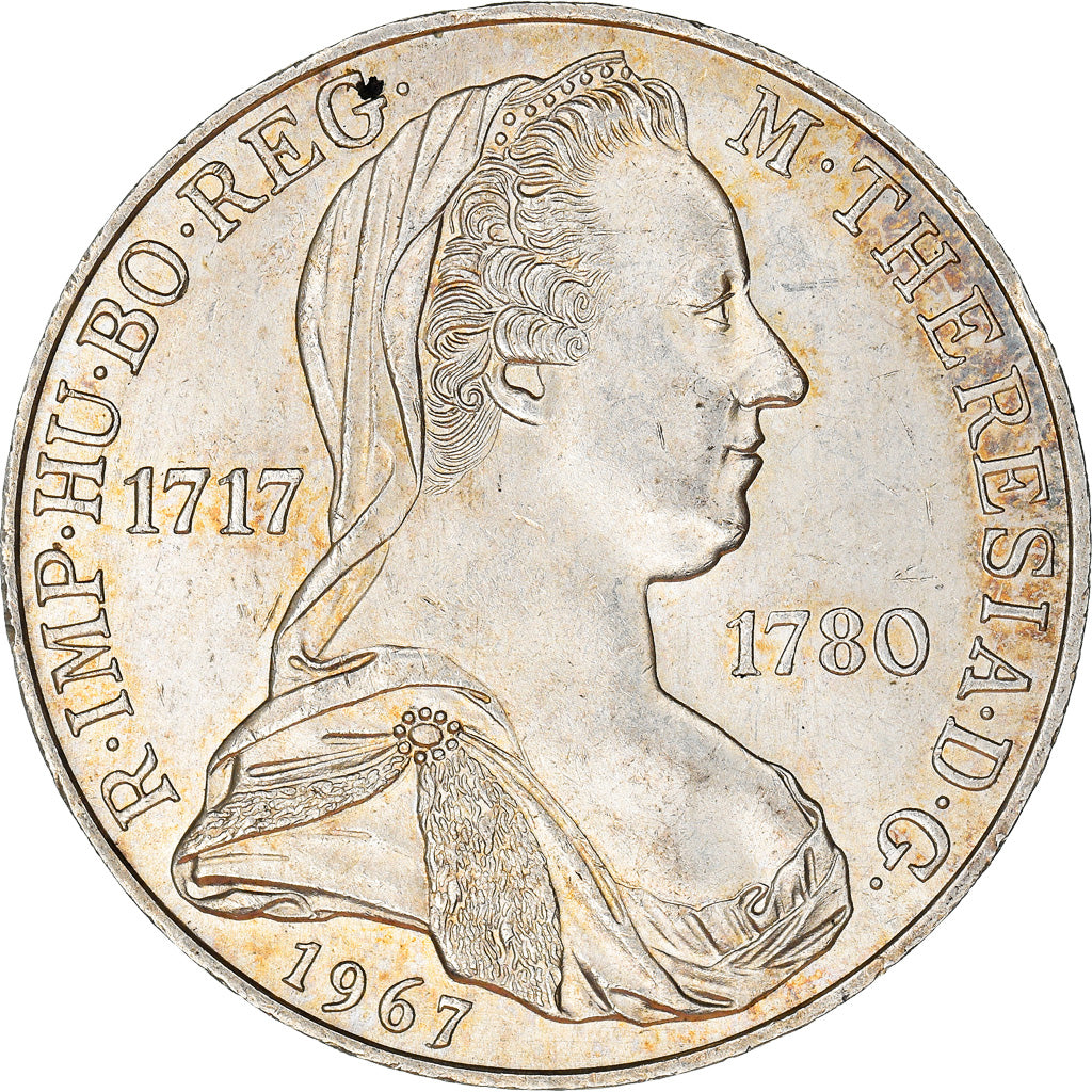 Coin, Austria, Marie-Thérèse, 25 Schilling, 1967, AU(50-53), Silver, KM:2901