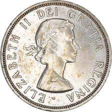 Coin, Canada, Elizabeth II, Dollar, 1964, Ottawa, AU(50-53), Silver, KM:58
