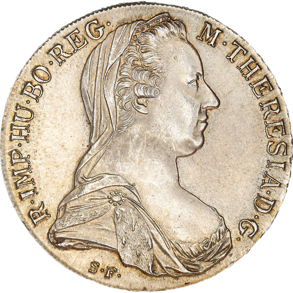 Coin, Austria, Joseph II, Thaler, 1780, Restrike, AU(55-58), Silver, KM:T1