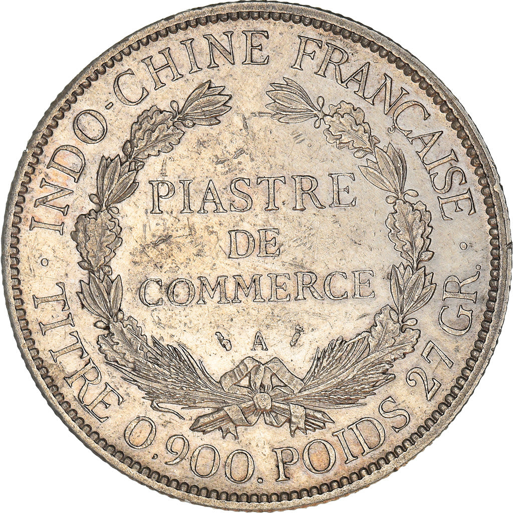 Coin, FRENCH INDO-CHINA, Piastre, 1895, Paris, EF(40-45), Silver, KM:5a.1