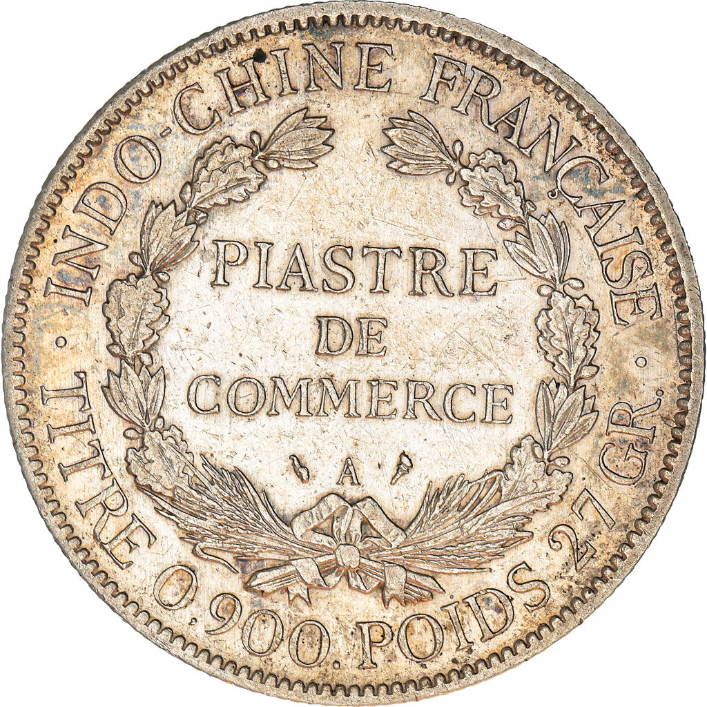 Coin, FRENCH INDO-CHINA, Piastre, 1913, Paris, EF(40-45), Silver, KM:5a.1