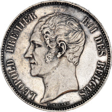 Moneda, Bélgica, Leopold I, 5 Francs, 5 Frank, 1850, MBC+, Plata, KM:17
