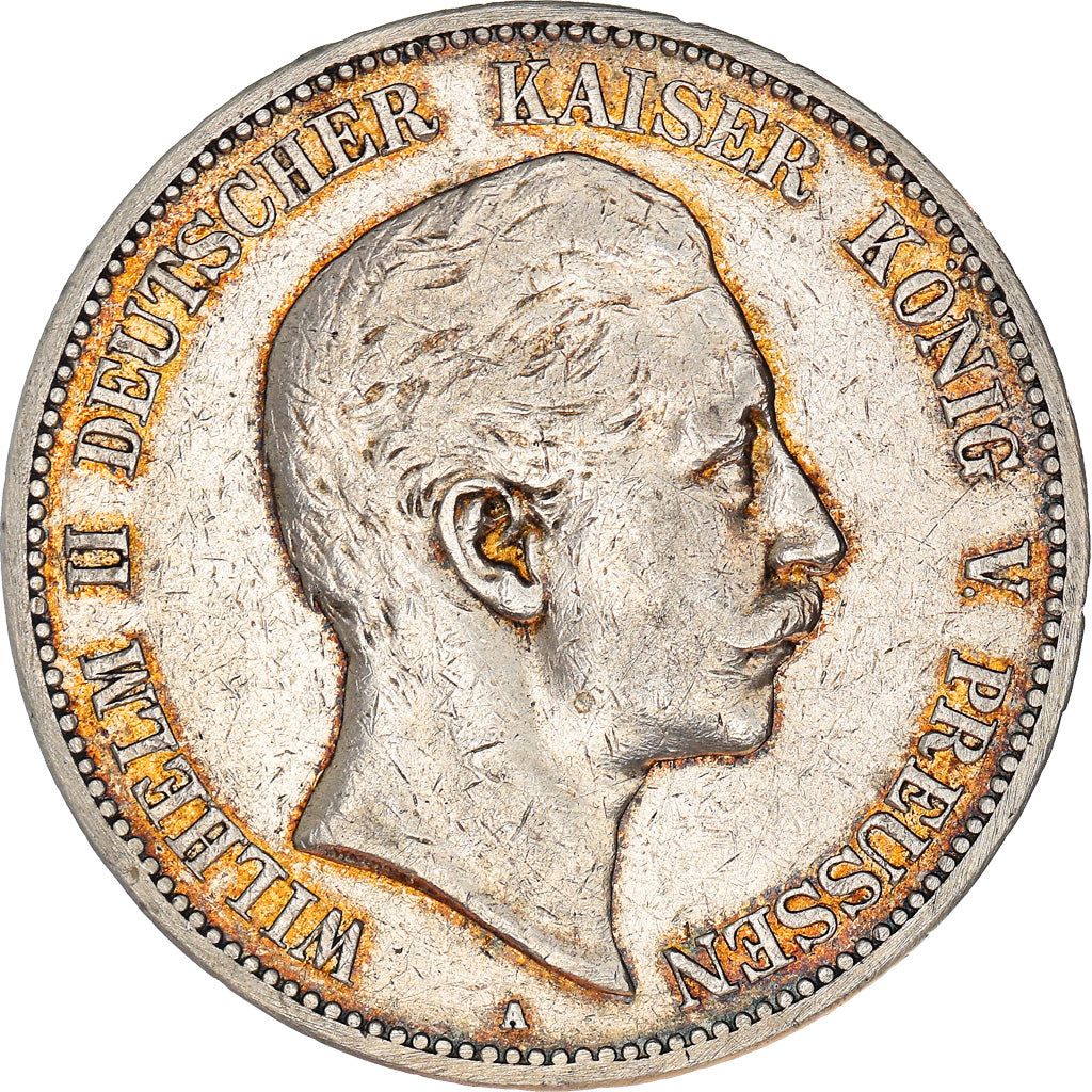 Coin, German States, PRUSSIA, Wilhelm II, 5 Mark, 1903, Berlin, EF(40-45)