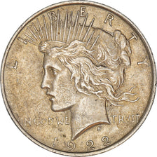 Coin, United States, Peace Dollar,1922, Philadelphia, EF(40-45)