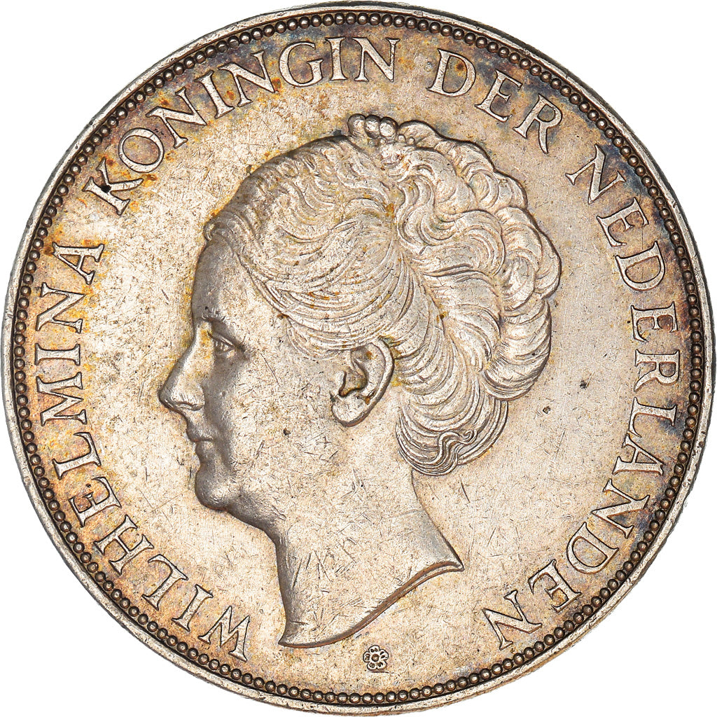 Coin, Netherlands, Wilhelmina I, 2-1/2 Gulden, 1939, EF(40-45), Silver, KM:165