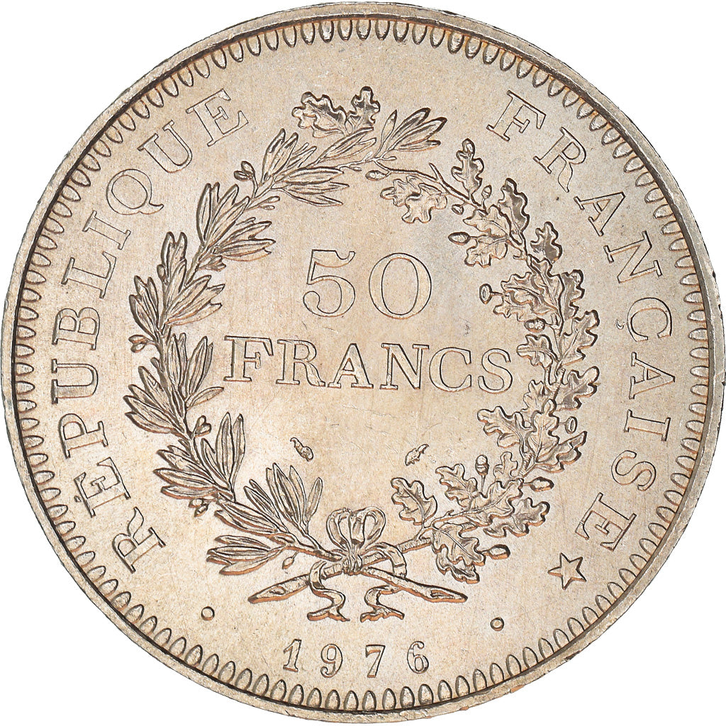Monnaie, France, Hercule, 50 Francs, 1976, Paris, SUP, Argent, Gadoury:882