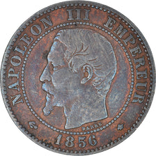 Coin, France, Napoléon III, 2 Centimes, 1856, Strasbourg, VF(30-35), Bronze
