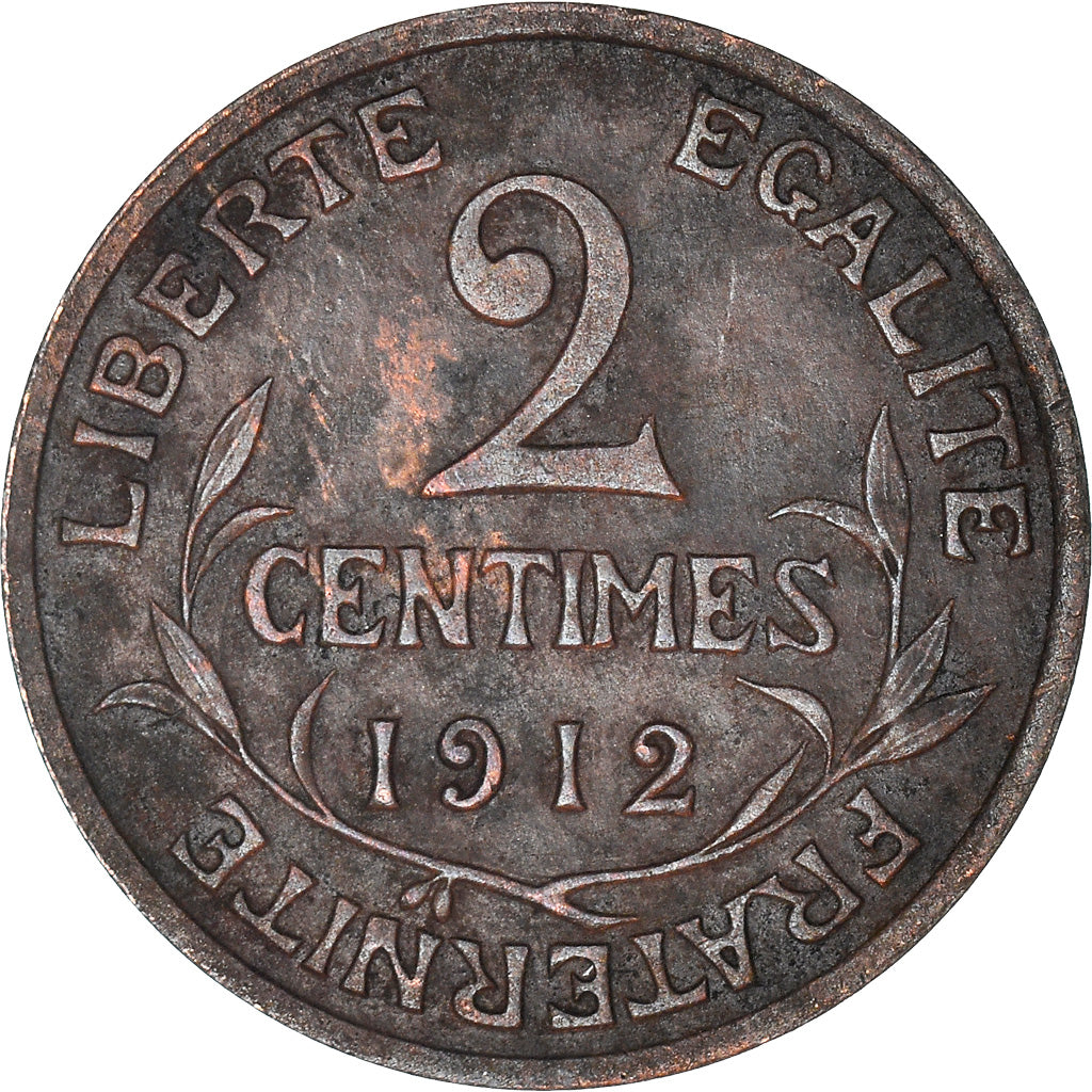 Monnaie, France, Dupuis, 2 Centimes, 1912, Paris, TTB, Bronze, Gadoury:107