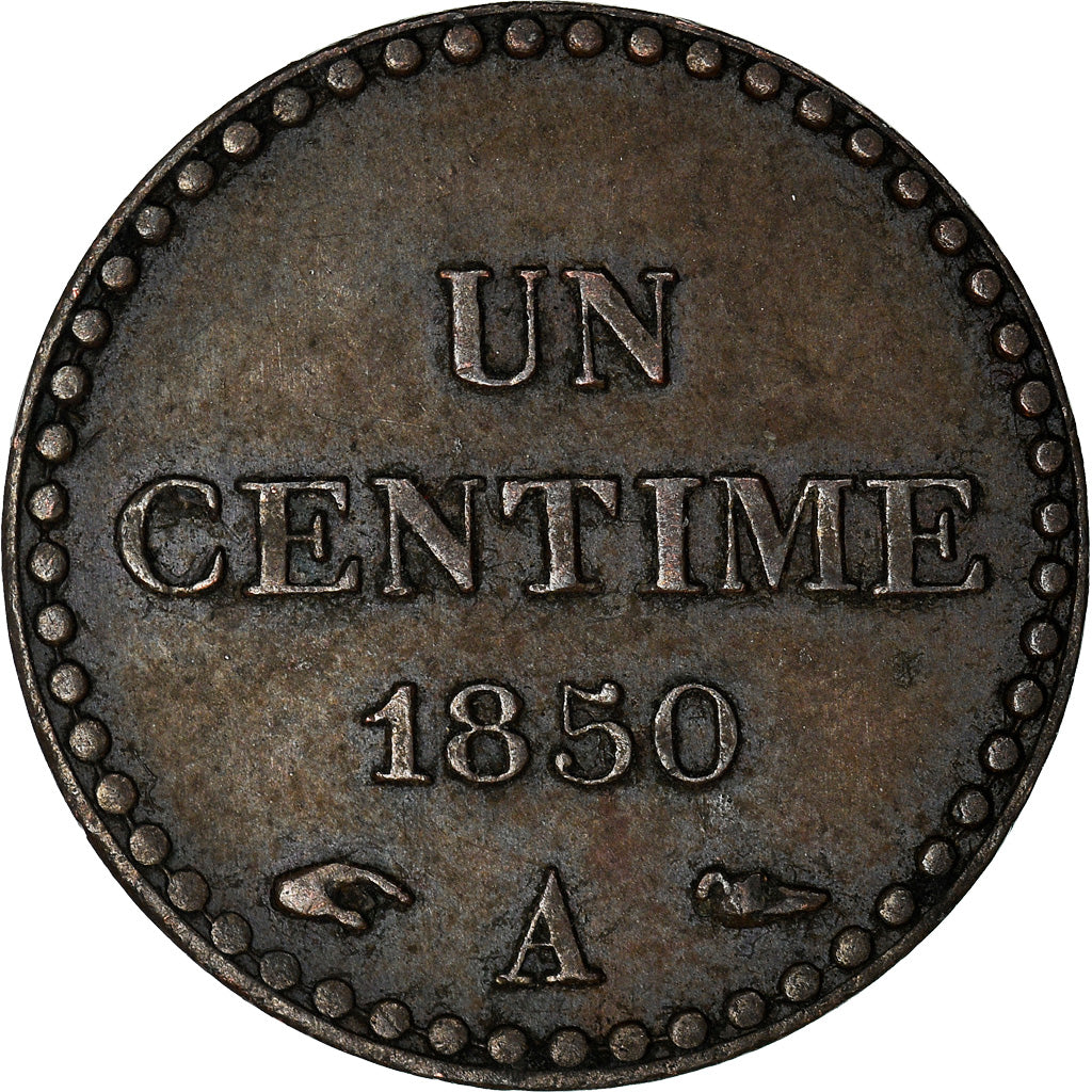 Münze, Frankreich, Dupré, Centime, 1850, Paris, SS, Bronze, KM:754, Gadoury:84