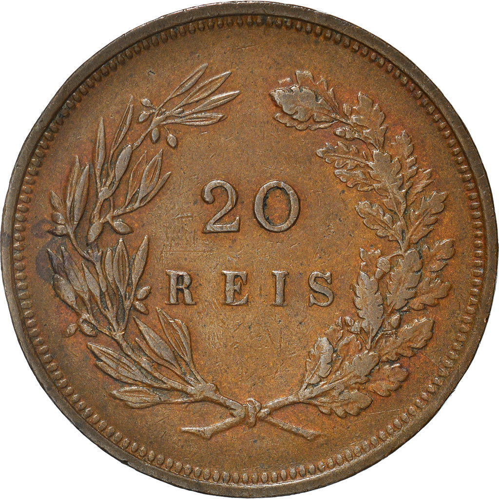 Monnaie, Portugal, Carlos I, 20 Reis, 1892, TTB+, Bronze, KM:533