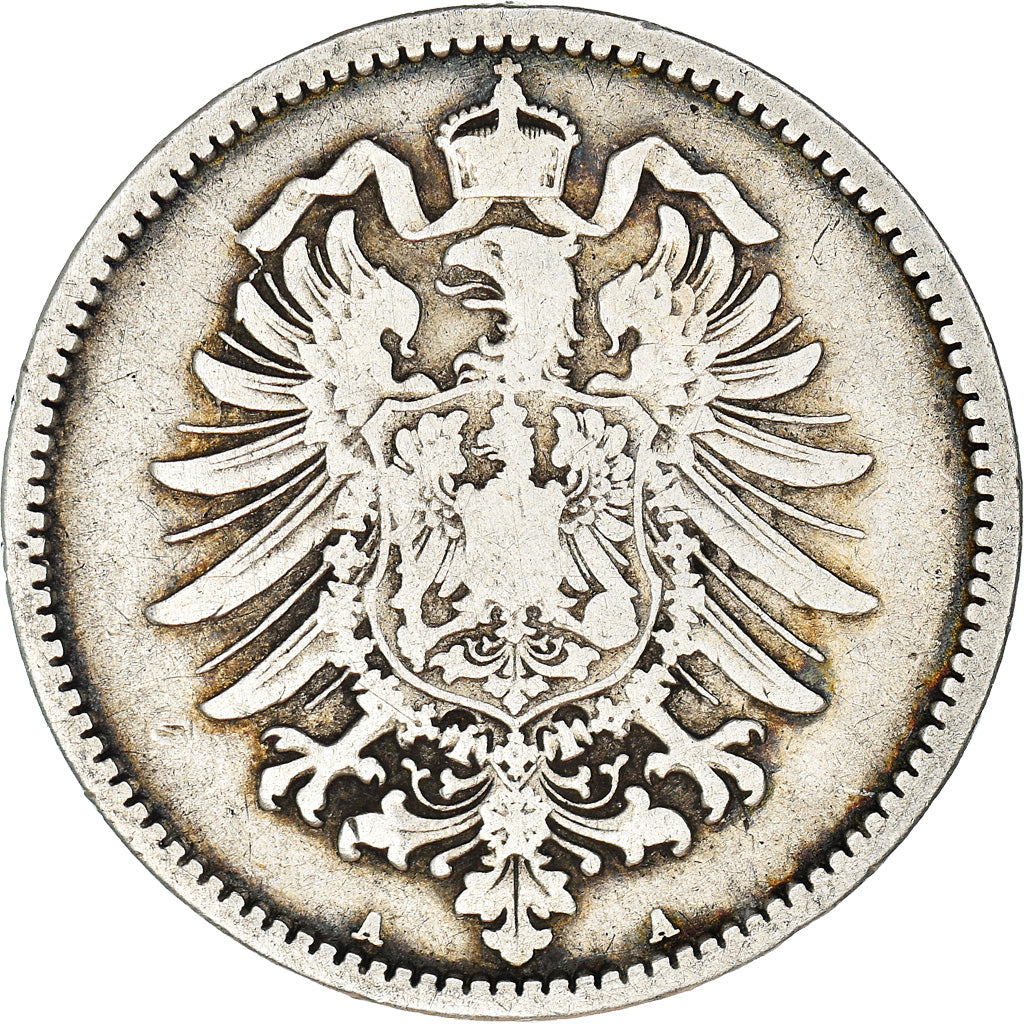 Münze, GERMANY - EMPIRE, Wilhelm I, Mark, 1875, Berlin, S+, Silber, KM:7