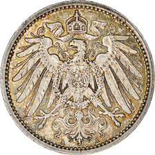 Coin, GERMANY - EMPIRE, Wilhelm II, Mark, 1914, Berlin, AU(55-58), Silver, KM:14