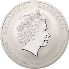 Coin, Australia, Elizabeth II, 8 Dollars, 2014, MS(65-70), Silver, KM:2113
