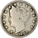Moneta, Stati Uniti, Liberty Nickel, 5 Cents, 1908, Philadelphia, MB+