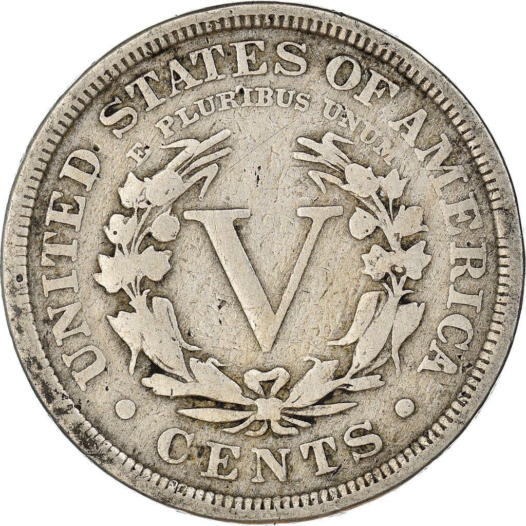 Munten, Verenigde Staten, Liberty Nickel, 5 Cents, 1908, Philadelphia, FR+
