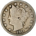 Monnaie, États-Unis, Liberty Nickel, 5 Cents, 1911, Philadelphie, TB+