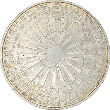 Coin, GERMANY - FEDERAL REPUBLIC, 10 Mark, 1972, Munich, AU(55-58), Silver