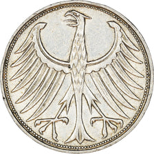 Coin, GERMANY - FEDERAL REPUBLIC, 5 Mark, 1966, Hambourg, AU(50-53), Silver