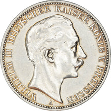 Coin, GERMANY - EMPIRE, Wilhelm II, 3 Mark, 1912, Berlin, AU(55-58), Silver