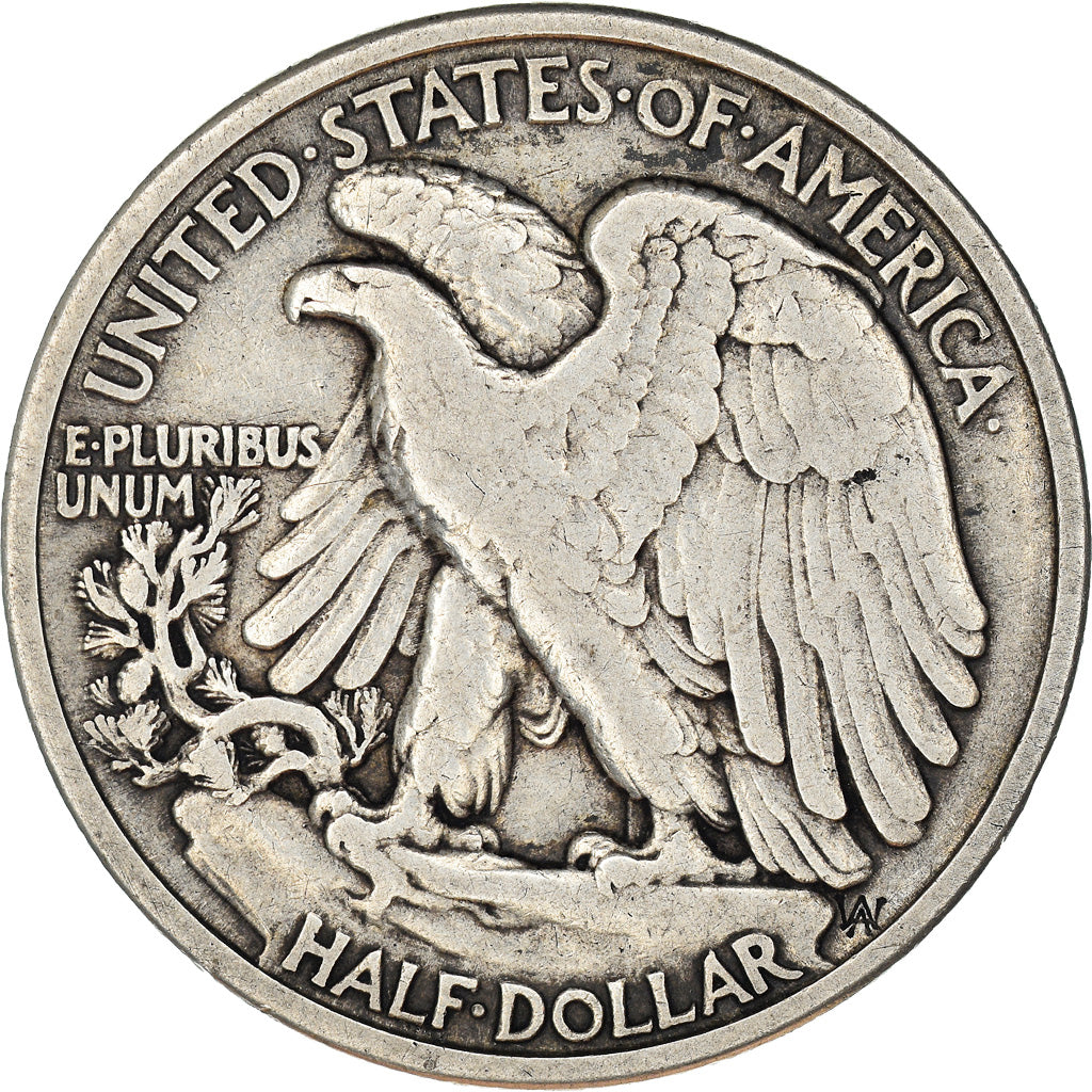 Coin, United States, Liberty Walking, Half Dollar, 1917, Philadelphia