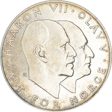 Moneta, Norwegia, Olav V, 25 Kroner, 1970, AU(55-58), Srebro, KM:414