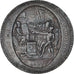 Moeda, França, Monneron de 5 Sols, 1792, Birmingham, AU(50-53), Bronze