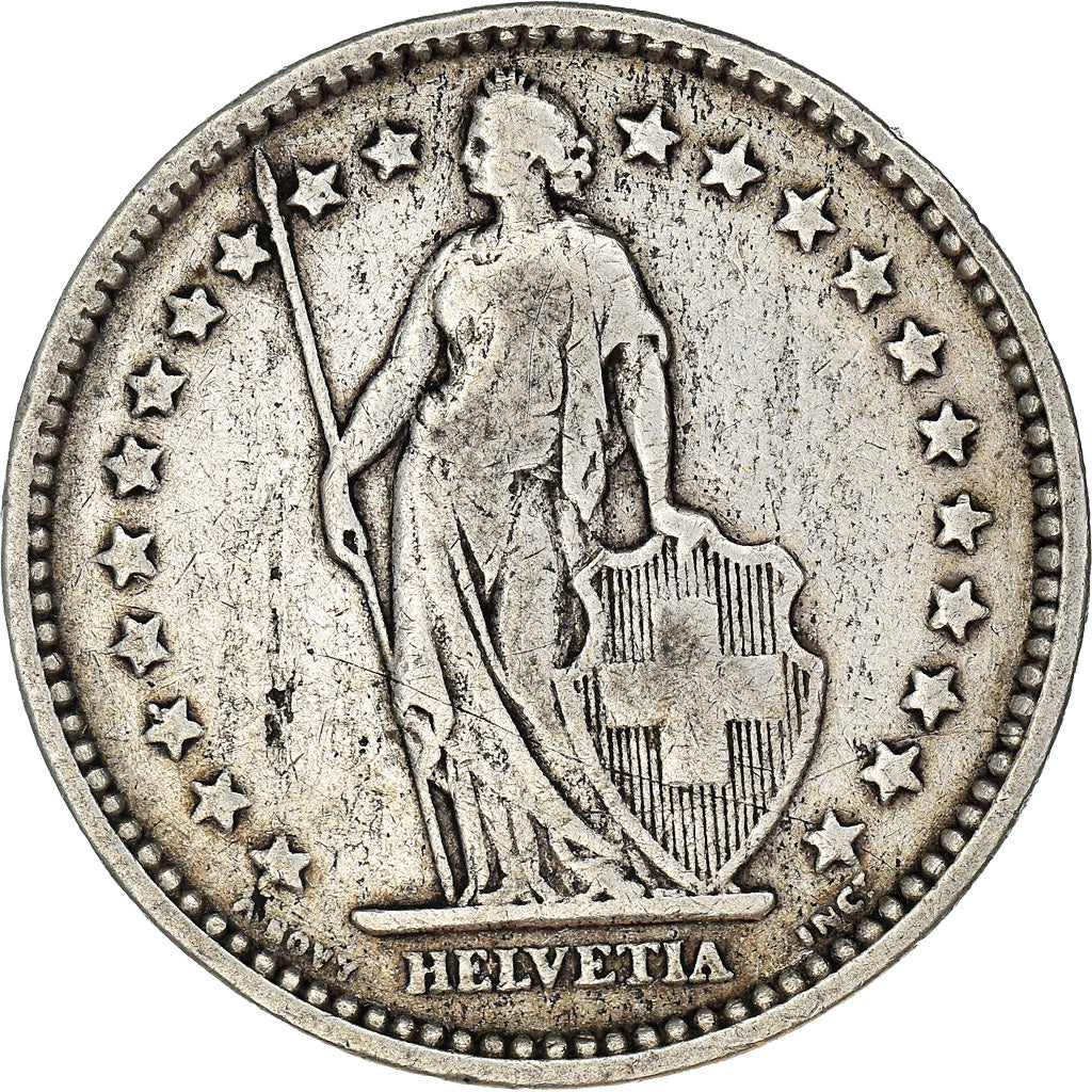 Coin, Switzerland, 2 Francs, 1905, Bern, VF(30-35), Silver, KM:21