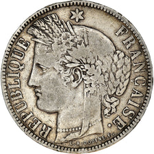 Coin, France, Cérès, 5 Francs, 1871, Bordeaux, VF(30-35), Silver, KM:818.2
