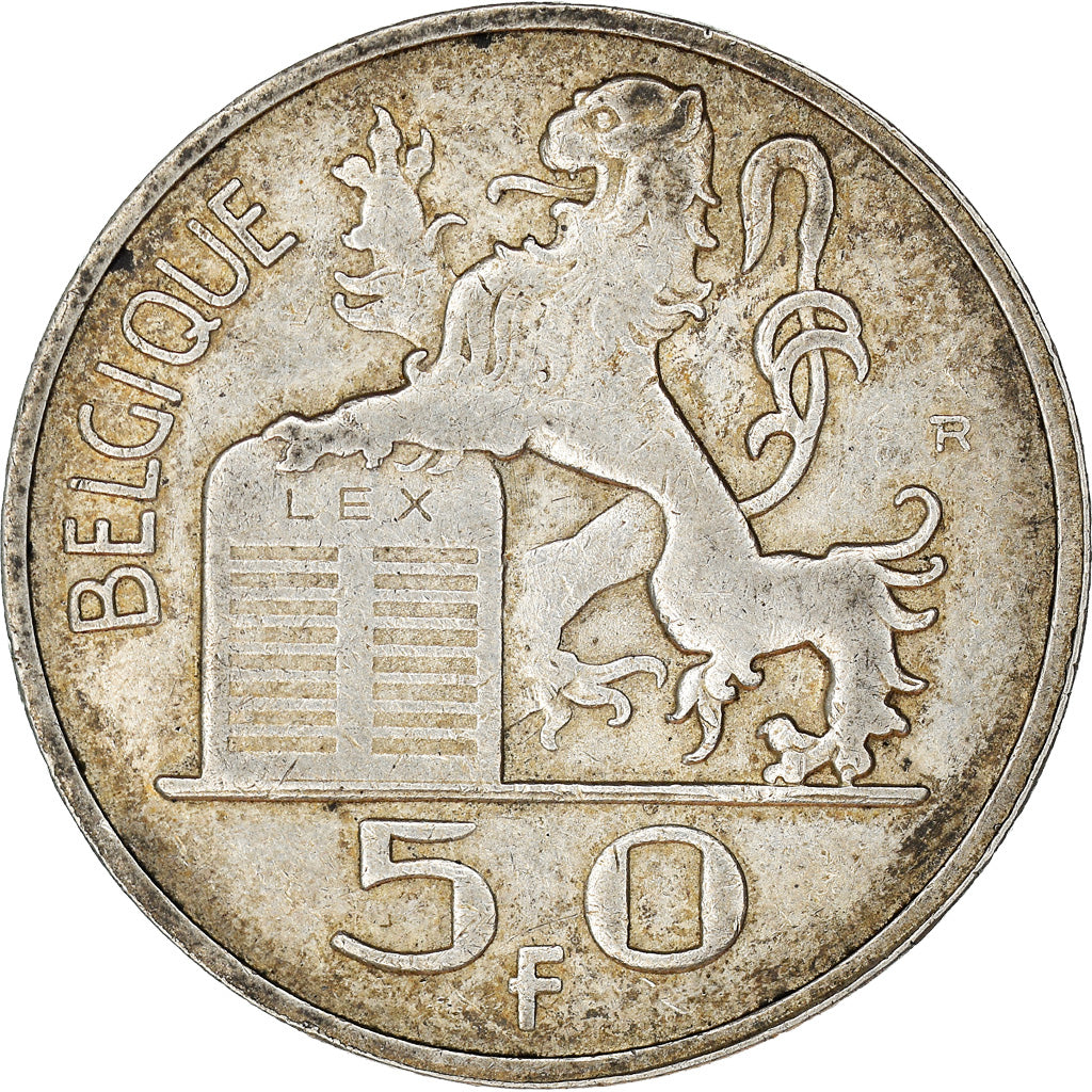 Coin, Belgium, Régence Prince Charles, 50 Francs, 50 Frank, 1948, EF(40-45)