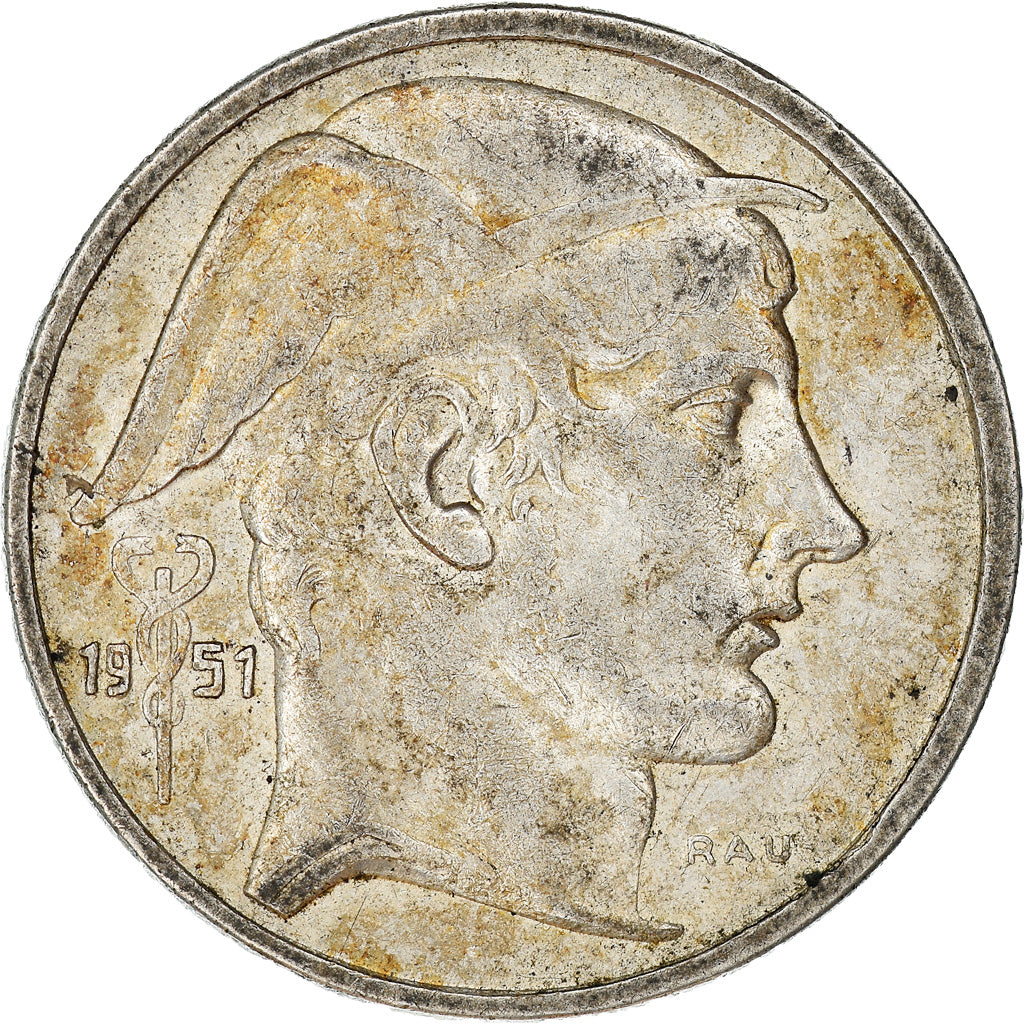 Moeda, Bélgica, Régence Prince Charles, 50 Francs, 50 Frank, 1951, EF(40-45)