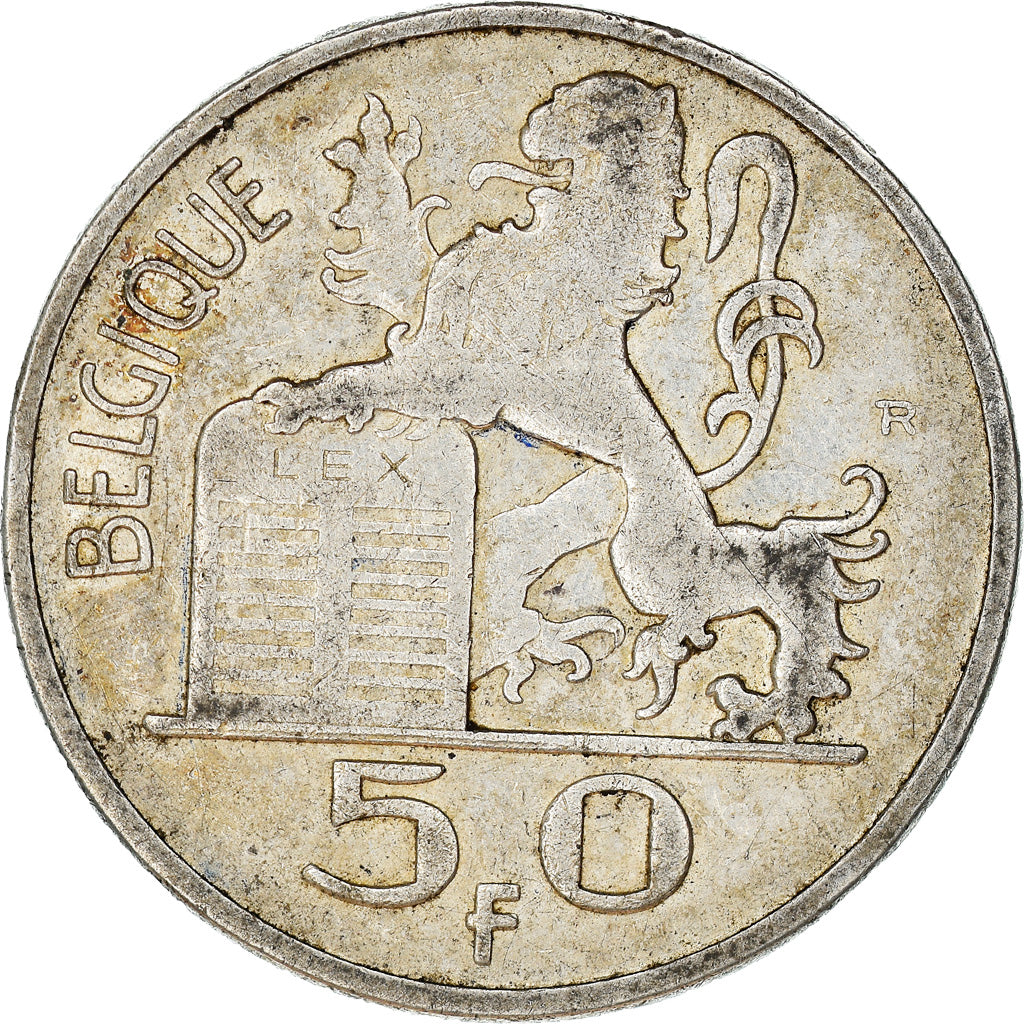 Moeda, Bélgica, Régence Prince Charles, 50 Francs, 50 Frank, 1951, EF(40-45)