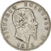 Moeda, Itália, Vittorio Emanuele II, 5 Lire, 1872, Milan, VF(30-35), Prata