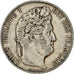 Moneta, Francia, Louis-Philippe, 5 Francs, 1845, Lille, BB, Argento, KM:749.13
