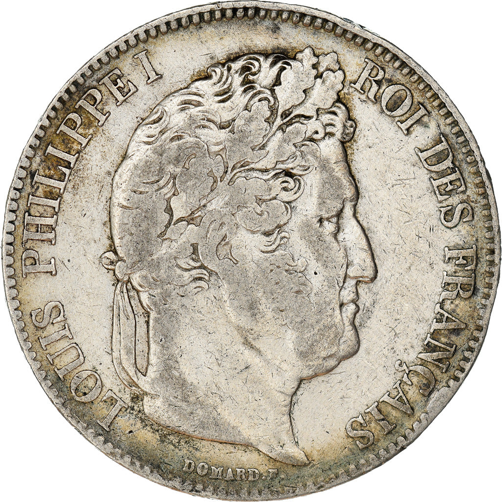 Coin, France, Louis-Philippe, 5 Francs, 1832, Lille, VF(30-35), Silver