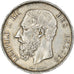 Moeda, Bélgica, Leopold II, 5 Francs, 5 Frank, 1867, EF(40-45), Prata, KM:24