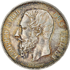 Coin, Belgium, Leopold II, 5 Francs, 5 Frank, 1868, EF(40-45), Silver, KM:24