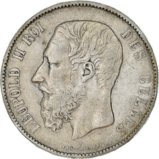 Coin, Belgium, Leopold II, 5 Francs, 5 Frank, 1870, VF(30-35), Silver, KM:24