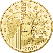FRANCE, 50 Euro, 2011, Paris, KM #1792, MS(65-70), Gold, 22, 8.45
