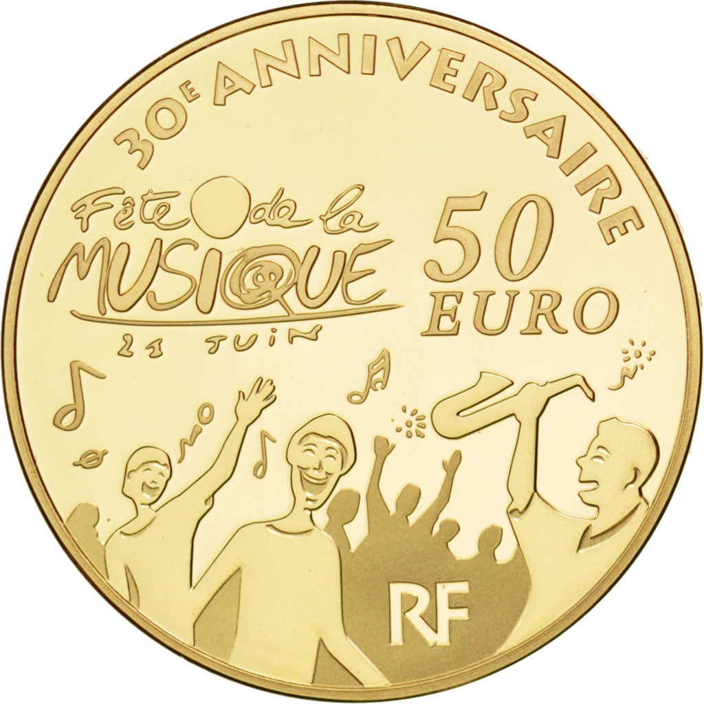FRANCE, 50 Euro, 2011, Paris, KM #1792, MS(65-70), Gold, 22, 8.45