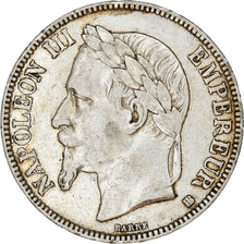 Coin, France, Napoleon III, 5 Francs, 1868, Strasbourg, EF(40-45), Silver