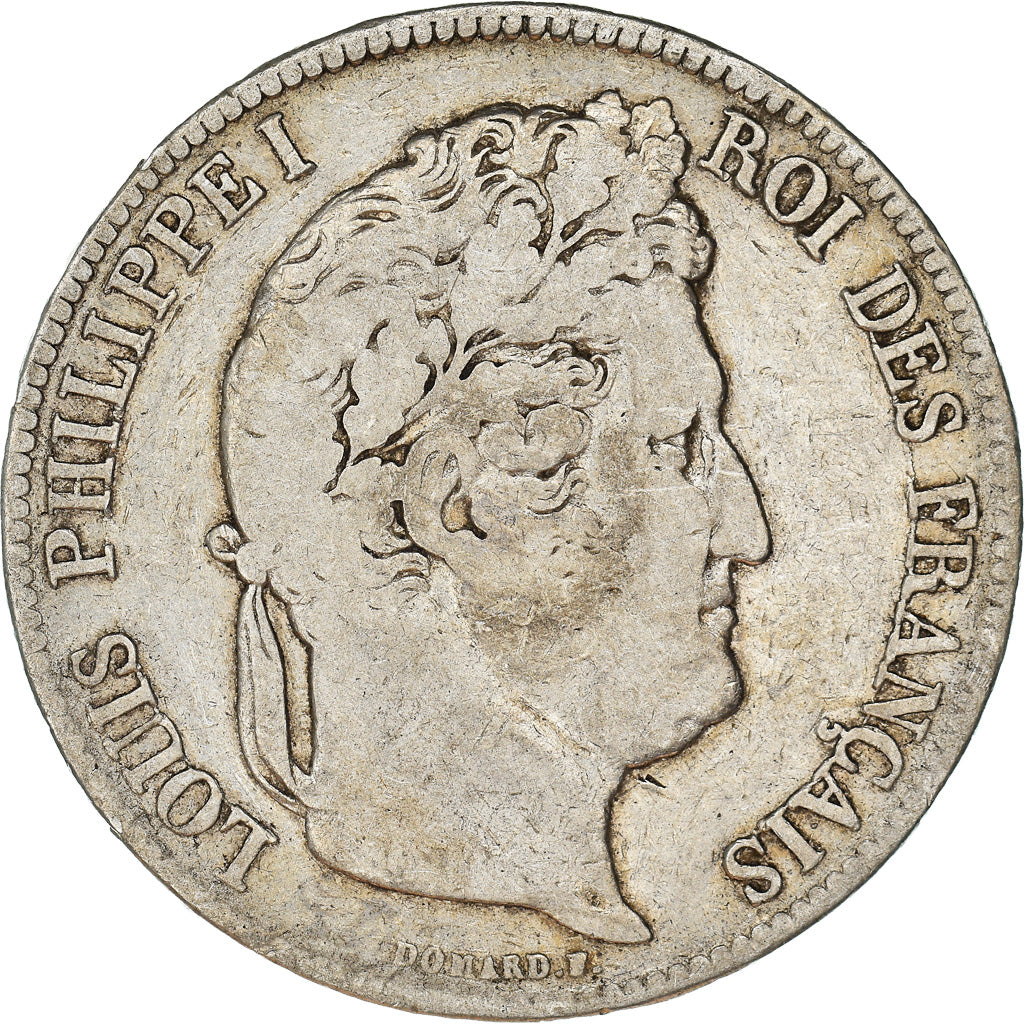 Coin, France, Louis-Philippe, 5 Francs, 1834, Paris, VF(20-25), Silver
