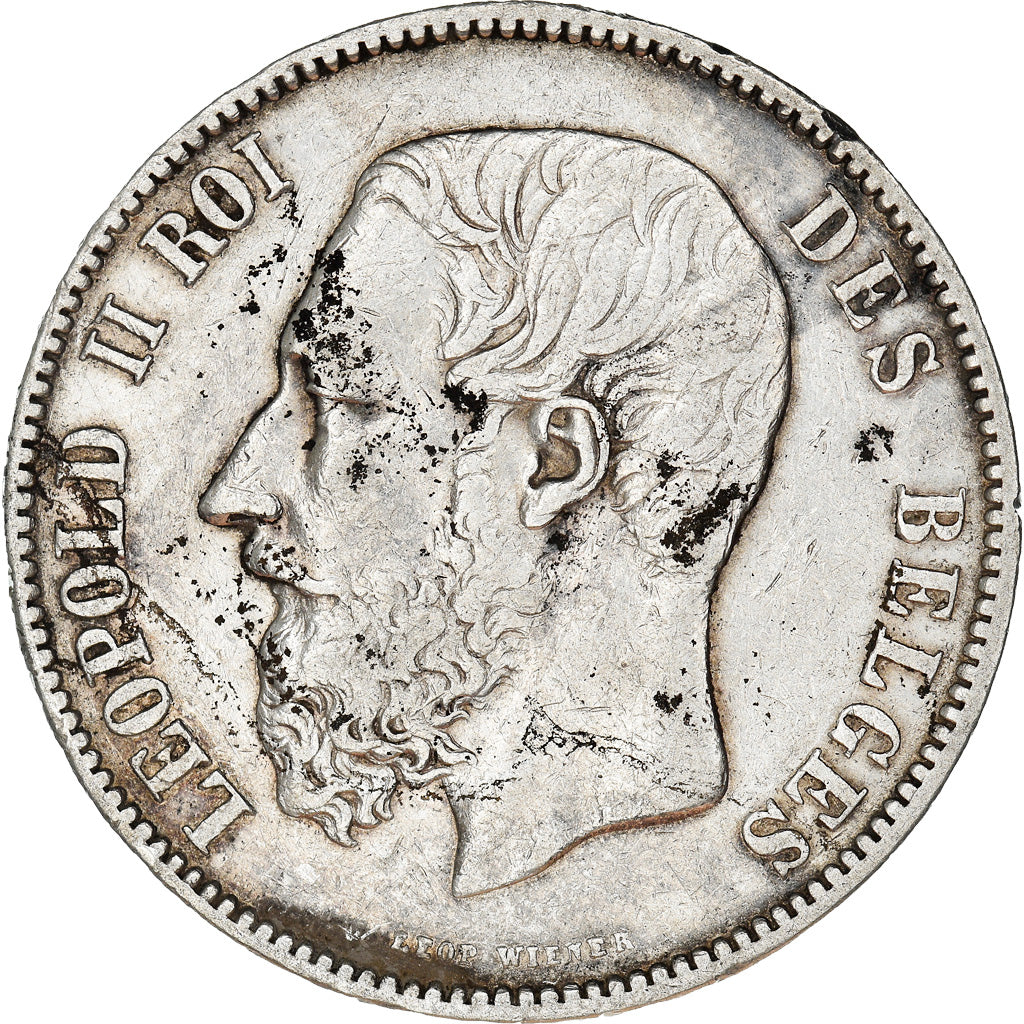 Monnaie, Belgique, Leopold II, 5 Francs, 5 Frank, 1873, TB+, Argent, KM:24
