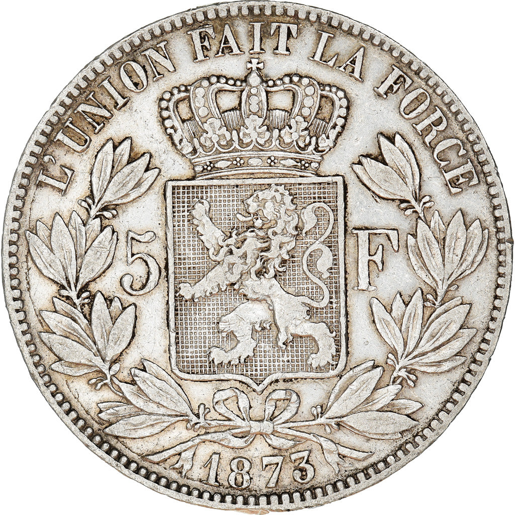 Monnaie, Belgique, Leopold II, 5 Francs, 5 Frank, 1873, TB+, Argent, KM:24
