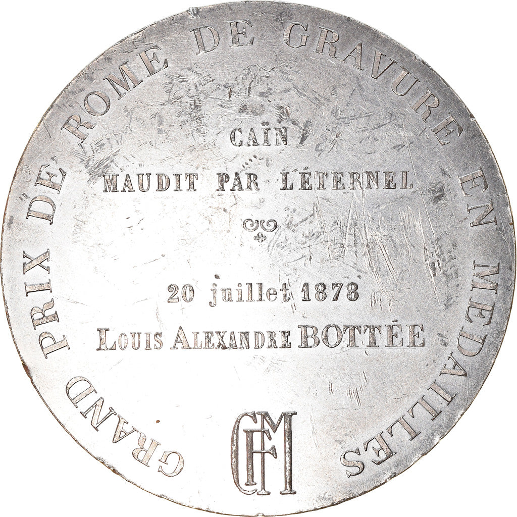Frankreich, Medaille, Gravure, Grand Prix de Rome, Cain Maudit, Arts & Culture